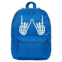 Skeleton Hand Gestures Rock Skeleton Hands Halloween Cool Gift 16 in Basic Backpack