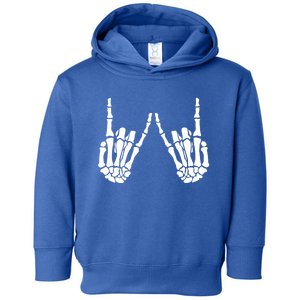 Skeleton Hand Gestures Rock Skeleton Hands Halloween Cool Gift Toddler Hoodie