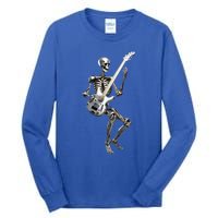 Skeleton Hand Guitar Rock And Roll Band Gift Tall Long Sleeve T-Shirt