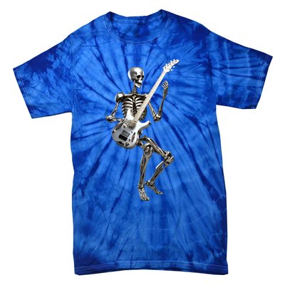 Skeleton Hand Guitar Rock And Roll Band Gift Tie-Dye T-Shirt