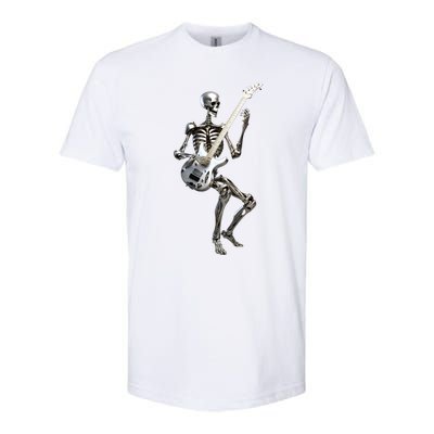 Skeleton Hand Guitar Rock And Roll Band Gift Softstyle® CVC T-Shirt