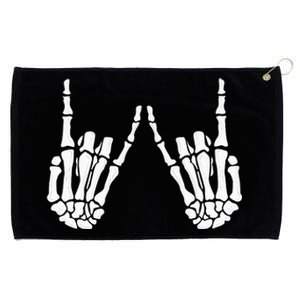 Skeleton Hand Gestures Rock Skeleton Hands Halloween Grommeted Golf Towel