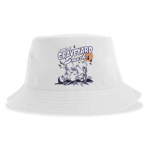 Skeleton Halloween Graveyard Smash Sustainable Bucket Hat