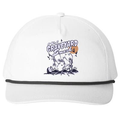 Skeleton Halloween Graveyard Smash Snapback Five-Panel Rope Hat