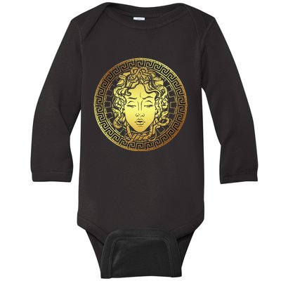 Snake Head Greek Mythology Ancient Myth  Baby Long Sleeve Bodysuit