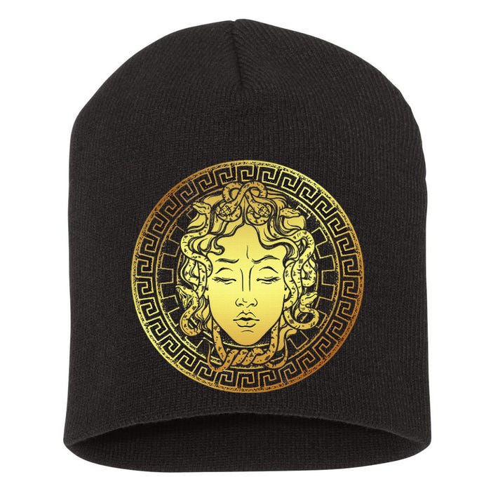 Snake Head Greek Mythology Ancient Myth  Short Acrylic Beanie