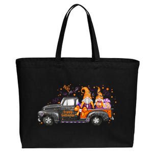 Spooky Halloween Gnome Squad Truck Cotton Canvas Jumbo Tote