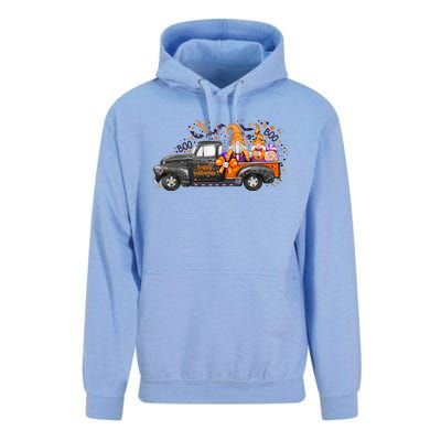 Spooky Halloween Gnome Squad Truck Unisex Surf Hoodie