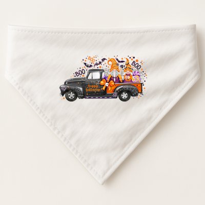 Spooky Halloween Gnome Squad Truck USA-Made Doggie Bandana