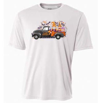 Spooky Halloween Gnome Squad Truck Cooling Performance Crew T-Shirt