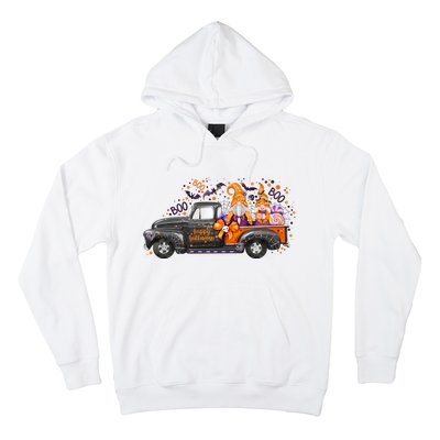 Spooky Halloween Gnome Squad Truck Hoodie