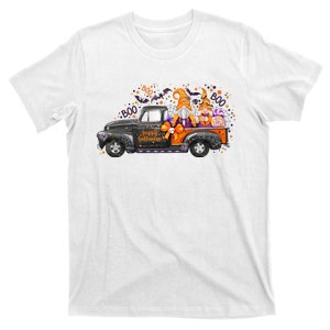 Spooky Halloween Gnome Squad Truck T-Shirt