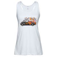 Spooky Halloween Gnome Squad Truck Ladies Essential Flowy Tank