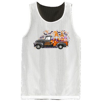 Spooky Halloween Gnome Squad Truck Mesh Reversible Basketball Jersey Tank