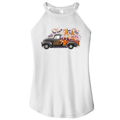 Spooky Halloween Gnome Squad Truck Women's Perfect Tri Rocker Tank