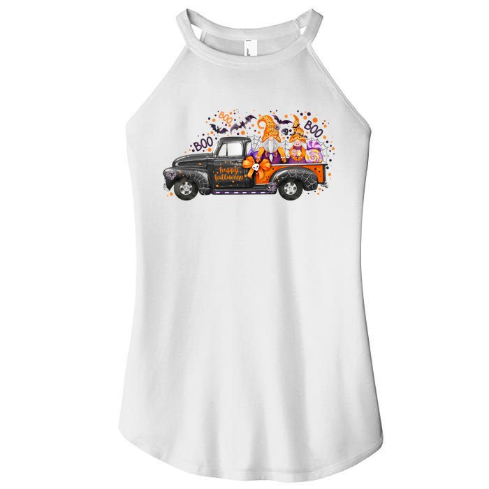 Spooky Halloween Gnome Squad Truck Women's Perfect Tri Rocker Tank