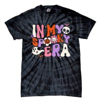 Scary Horror Ghost Groovy In My Spooky Era Retro Halloween Tie-Dye T-Shirt