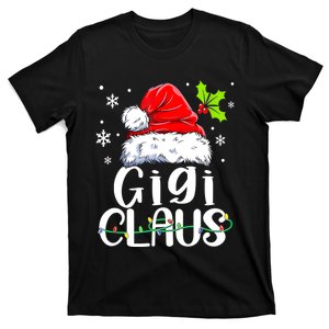 Santa Hat Gigi Claus Elf Funny Ugly Christmas Sweater T-Shirt