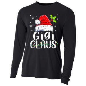 Santa Hat Gigi Claus Elf Funny Ugly Christmas Sweater Cooling Performance Long Sleeve Crew