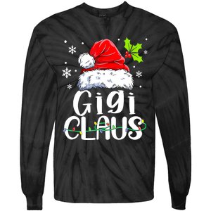 Santa Hat Gigi Claus Elf Funny Ugly Christmas Sweater Tie-Dye Long Sleeve Shirt