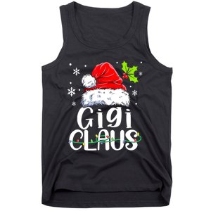 Santa Hat Gigi Claus Elf Funny Ugly Christmas Sweater Tank Top