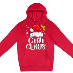 Santa Hat Gigi Claus Elf Funny Ugly Christmas Sweater Premium Pullover Hoodie