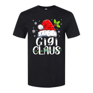 Santa Hat Gigi Claus Elf Funny Ugly Christmas Sweater Softstyle CVC T-Shirt