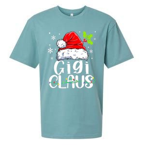 Santa Hat Gigi Claus Elf Funny Ugly Christmas Sweater Sueded Cloud Jersey T-Shirt