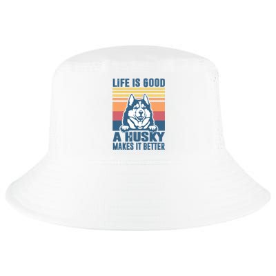 Siberian Husky Gifts For Women Men Husky Dog Dad Dog Mom Cool Comfort Performance Bucket Hat