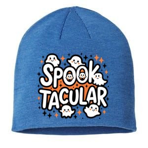 Spooktacular Halloween Ghosts Pumpkins Stars Funny Gift Sustainable Beanie