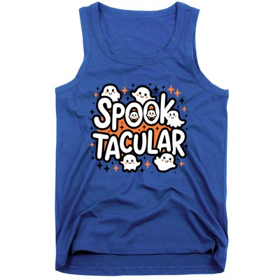 Spooktacular Halloween Ghosts Pumpkins Stars Funny Gift Tank Top