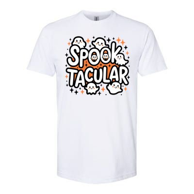 Spooktacular Halloween Ghosts Pumpkins Stars Funny Gift Softstyle CVC T-Shirt