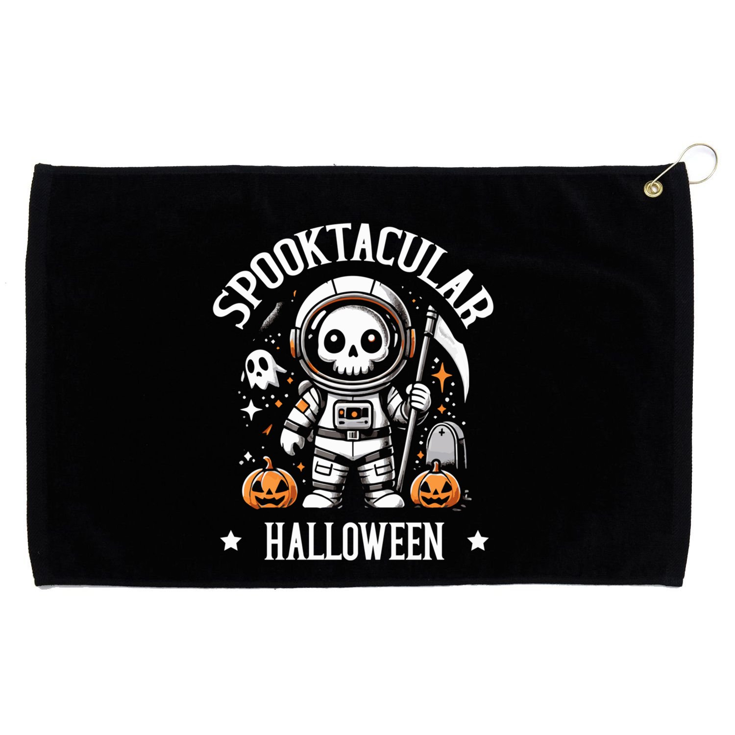 Spooktacular Halloween Great Gift Grommeted Golf Towel