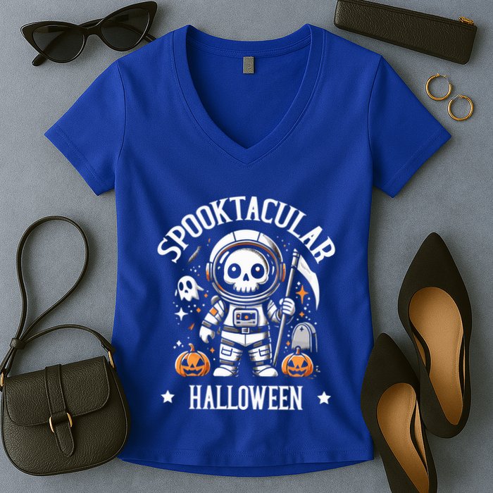 Spooktacular Halloween Great Gift Women's V-Neck T-Shirt