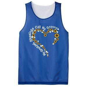 Sunflower Heart Granny My Greatest Blessing Classic Funny Gift Mesh Reversible Basketball Jersey Tank