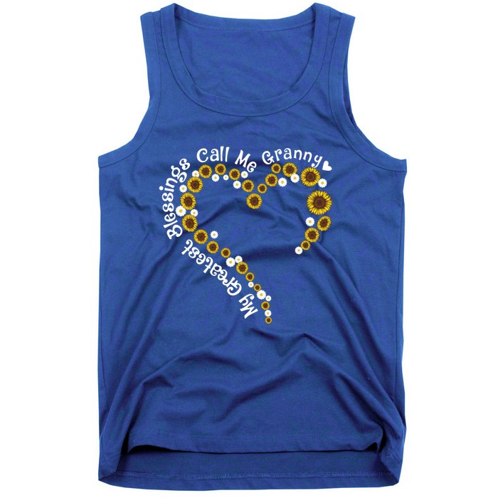 Sunflower Heart Granny My Greatest Blessing Classic Funny Gift Tank Top