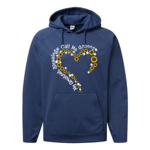 Sunflower Heart Granny My Greatest Blessing Classic Funny Gift Performance Fleece Hoodie