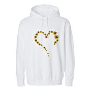 Sunflower Heart Granny My Greatest Blessing Classic Funny Gift Garment-Dyed Fleece Hoodie