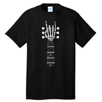 Skeleton Hand Guitar Costume Cool Easy Halloween Gift Tall T-Shirt