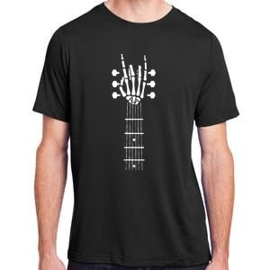 Skeleton Hand Guitar Costume Cool Easy Halloween Gift Adult ChromaSoft Performance T-Shirt