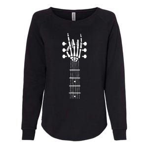 Skeleton Hand Guitar Costume Cool Easy Halloween Gift Womens California Wash Sweatshirt