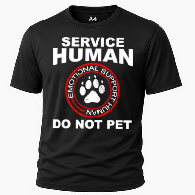 Service Human Gift Funny Dog Owner Emotional Support Human Performance Shirt