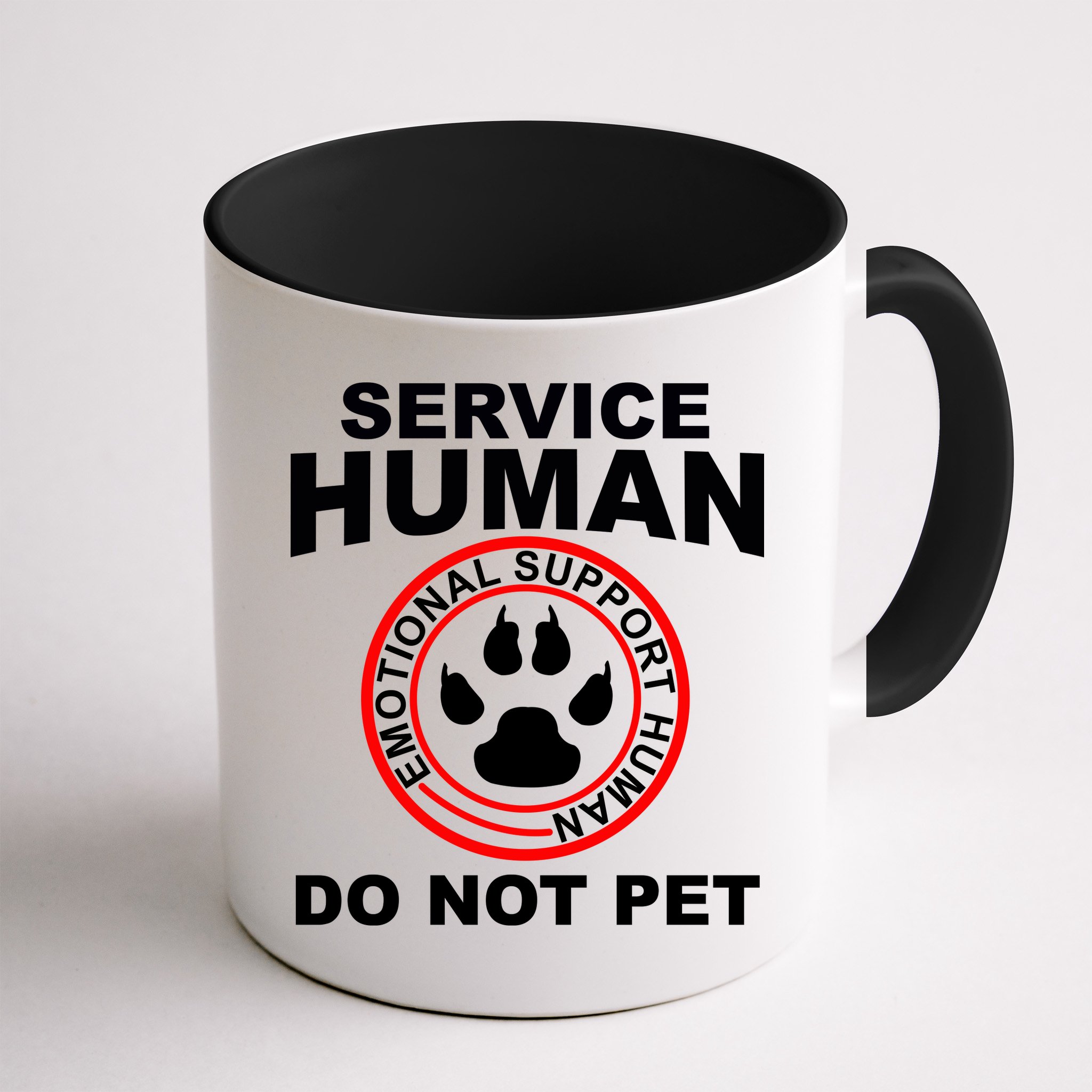 Service Human Gift Funny Dog Owner Emotional Support Human Mug