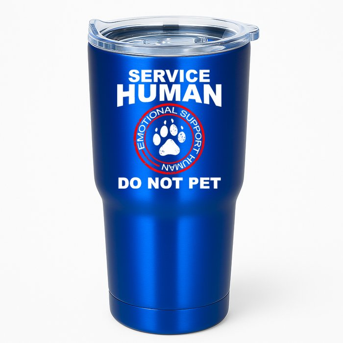 Service Human Gift Funny Dog Owner Emotional Support Human Tumbler