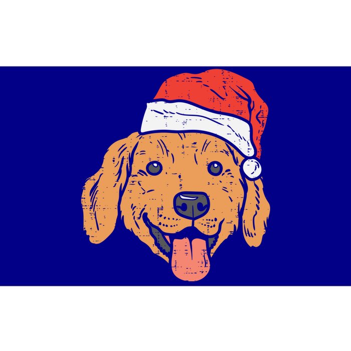 Santa Hat Golden Retriever Christmas Xmas Pj Dog Lover Owner Gift Bumper Sticker