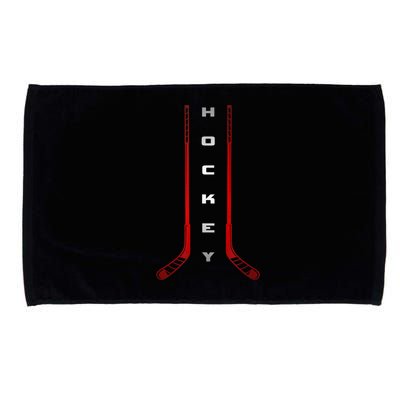 Sticks Hockey Gift For Winter Sports Microfiber Hand Towel