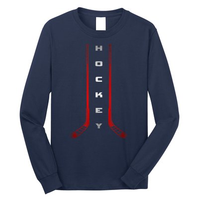 Sticks Hockey Gift For Winter Sports Long Sleeve Shirt