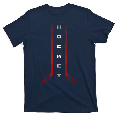 Sticks Hockey Gift For Winter Sports T-Shirt