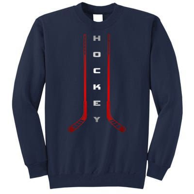 Sticks Hockey Gift For Winter Sports Tall Sweatshirt