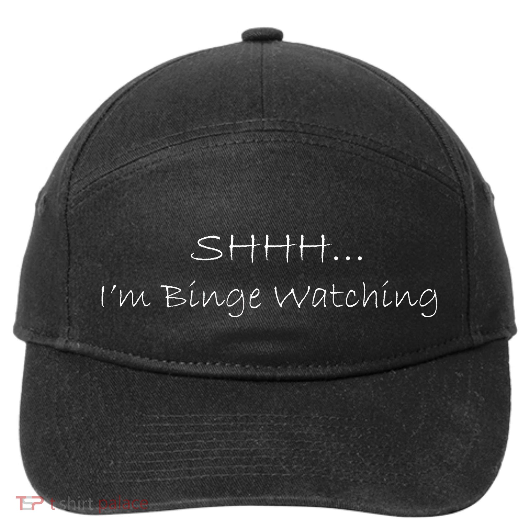 Shh I'm Binge Watching 7-Panel Snapback Hat